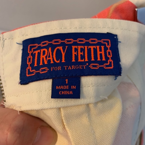 Retro bold floral print cotton mini skirt Tracy Feith - Picture 3 of 4